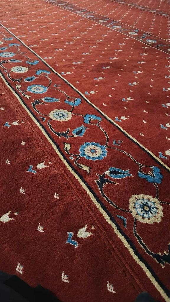Close-up of premium prayer Musalla carpet